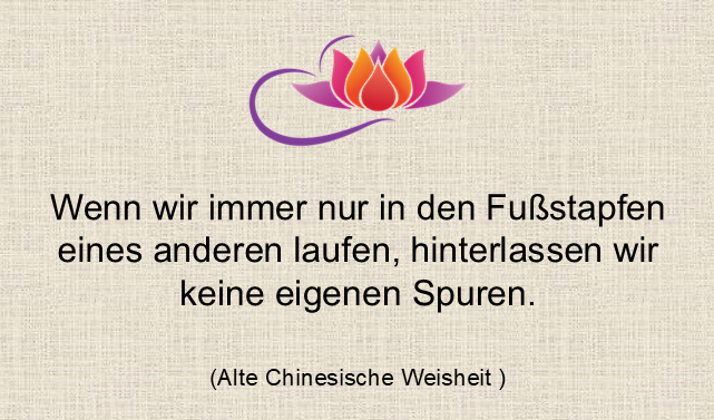 in den Fußstapfen eines anderen laufen